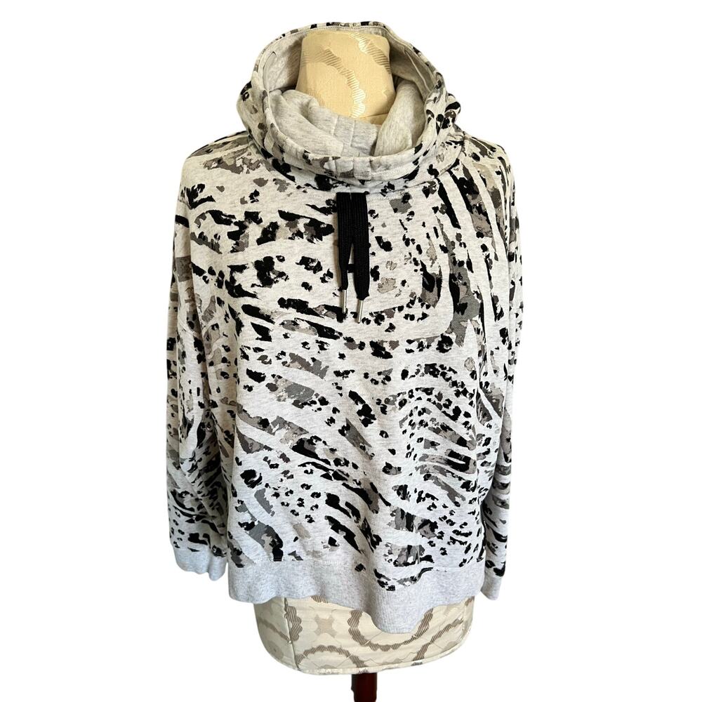Calvin Klein Performance Animal Print Sweatshirt Pullover Large